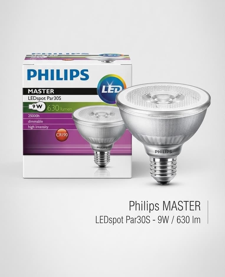 AMPOLLETA LED PAR30 PHILIPS 9W 2700K Dimeable