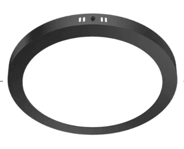 PANEL LED SOBREPUESTO REDONDO 6W IP20 3000K NEGRO