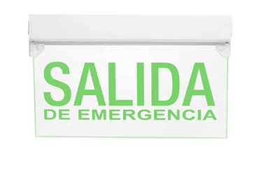 LUM.EMERGENCIA (SALIDA EMERGENCIA) 5W LETRA VERDE