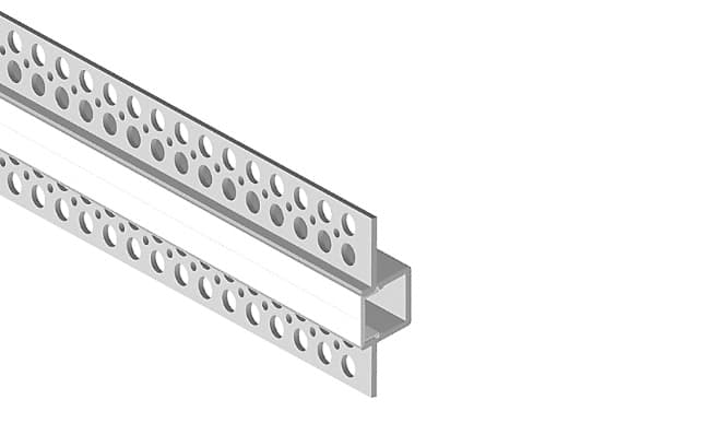 PERFIL EMBUTIDO PARA CINTA LED C/BISEL PARA MURO 11x14MM