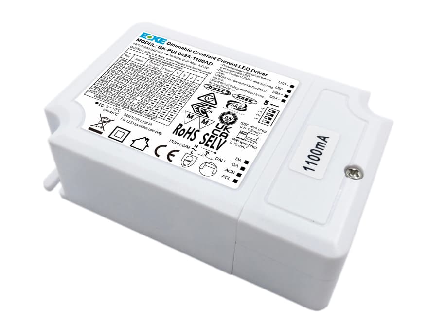 KOBE DALI driver
functions: DALI dimmable + PUSH
AC220-240V,60V 600mA