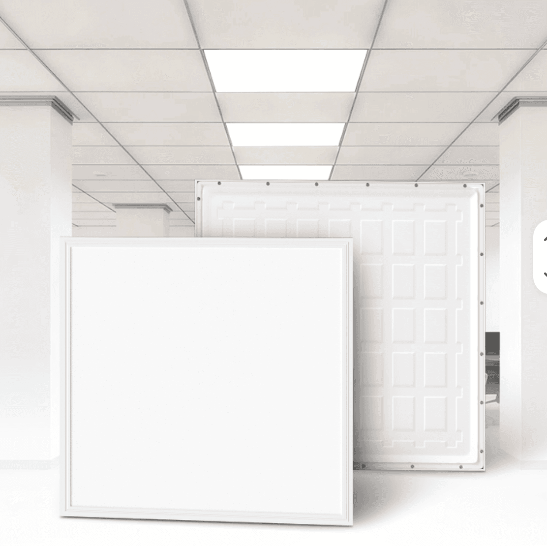 Panel LED Backlight 603X603X33mm 40w 6000k IP20 Bisel Blanco