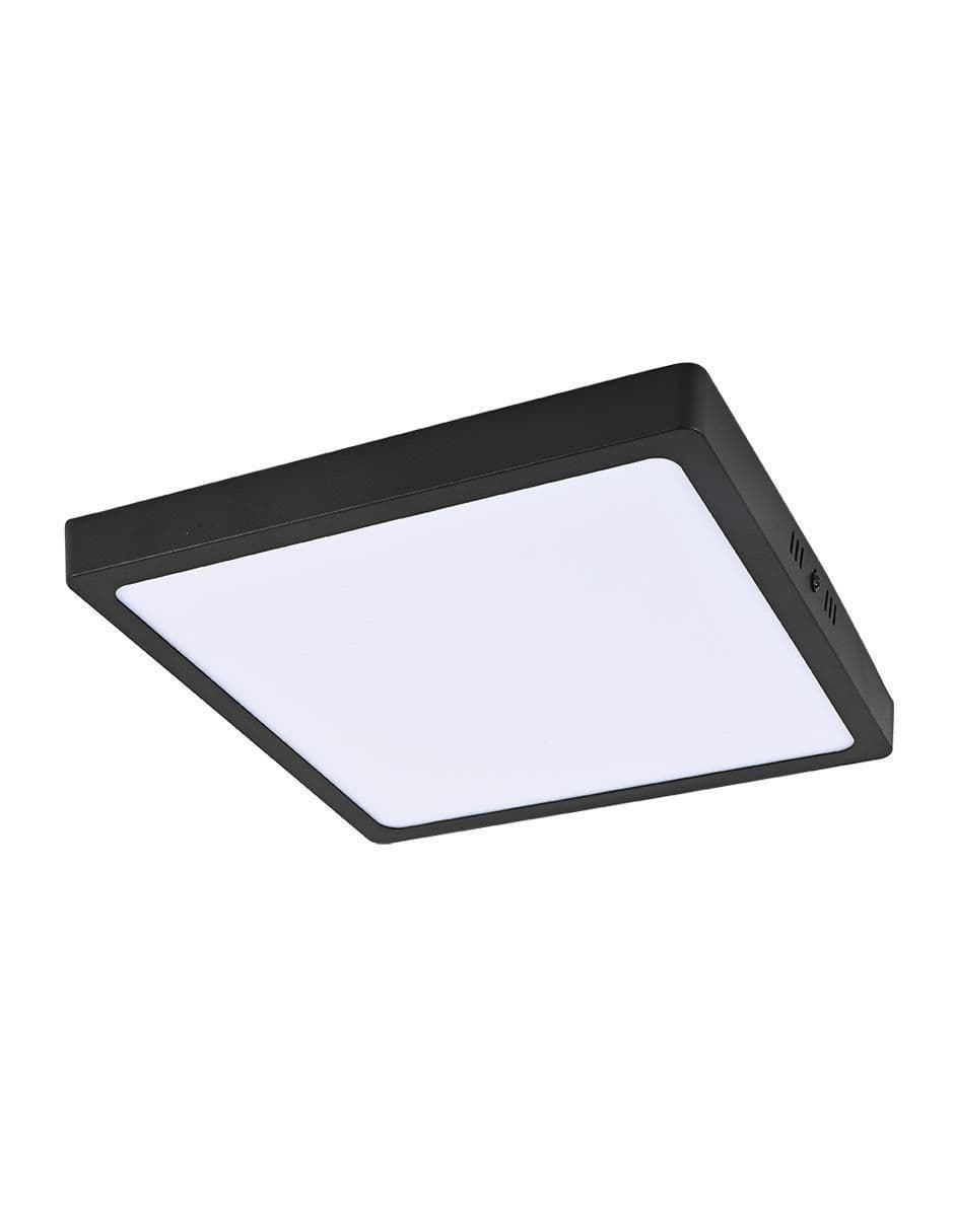 PANEL LED SOBREPUESTO CUADRADO 24W IP40 4000K NEGRO