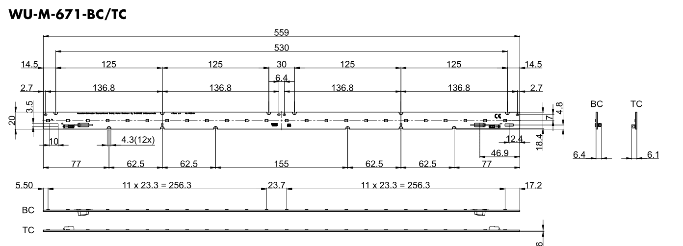 Placa LED Vossloh 671 840