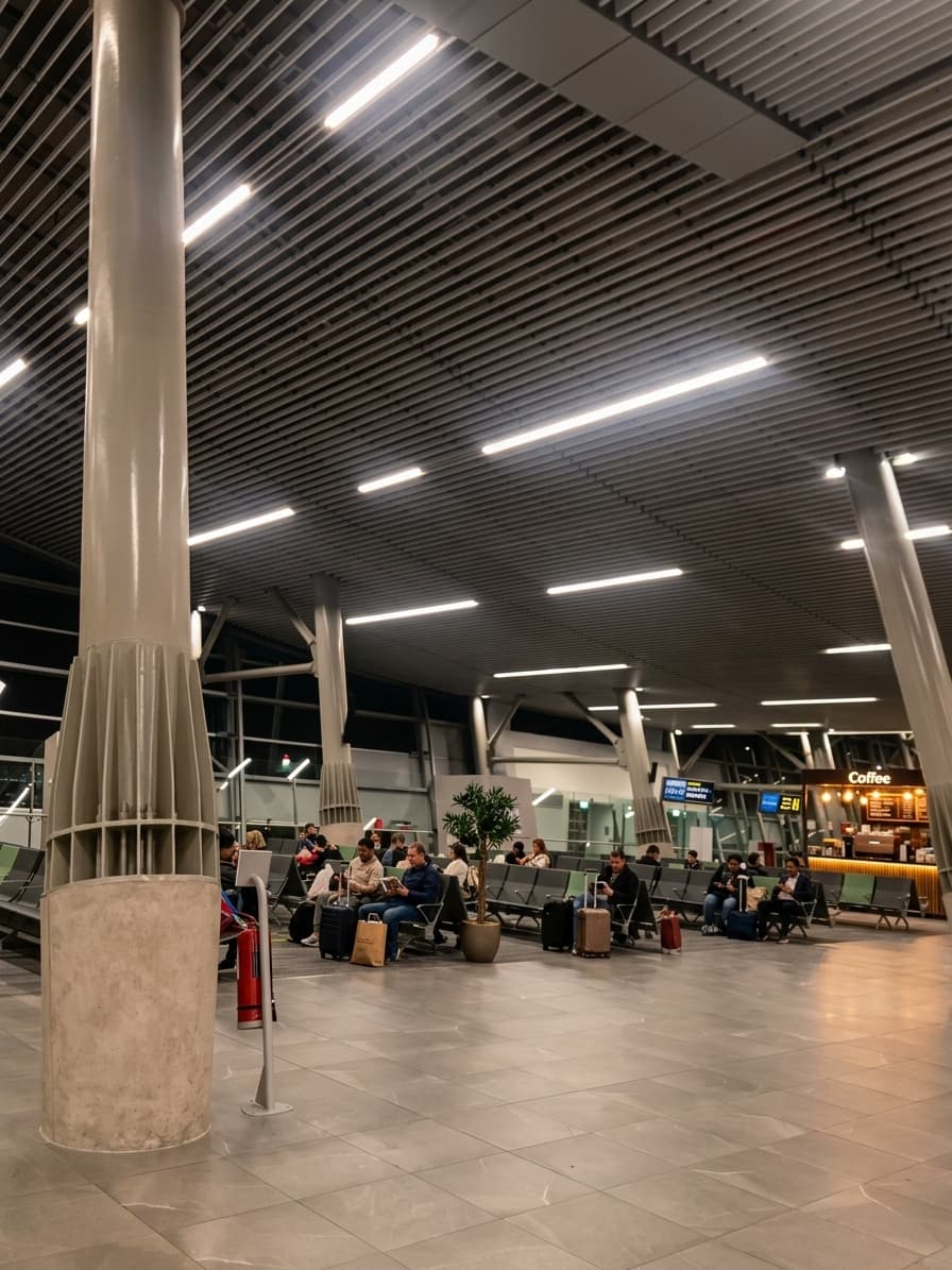 Iluminación LED · Aeropuerto Arturo Merino Benítez